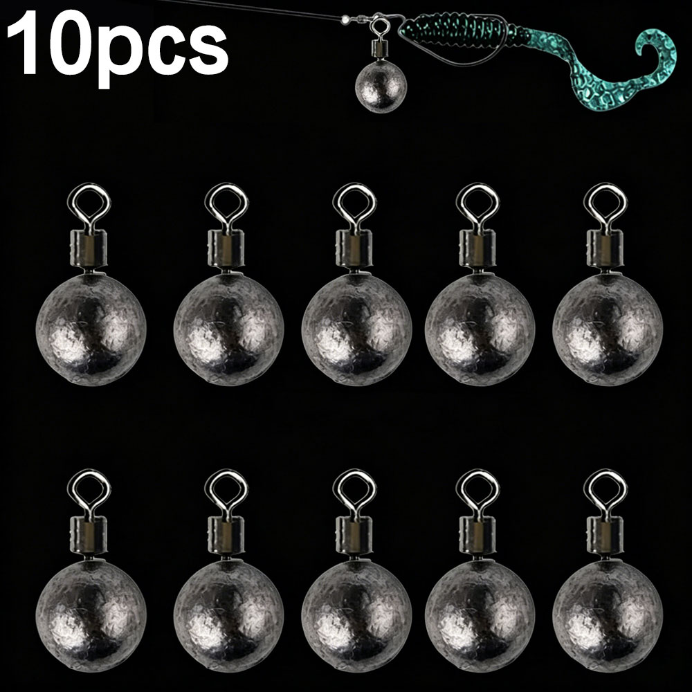 Fishing Equipment On Sale - 10 pz. Piombi a Sfera Rotondi