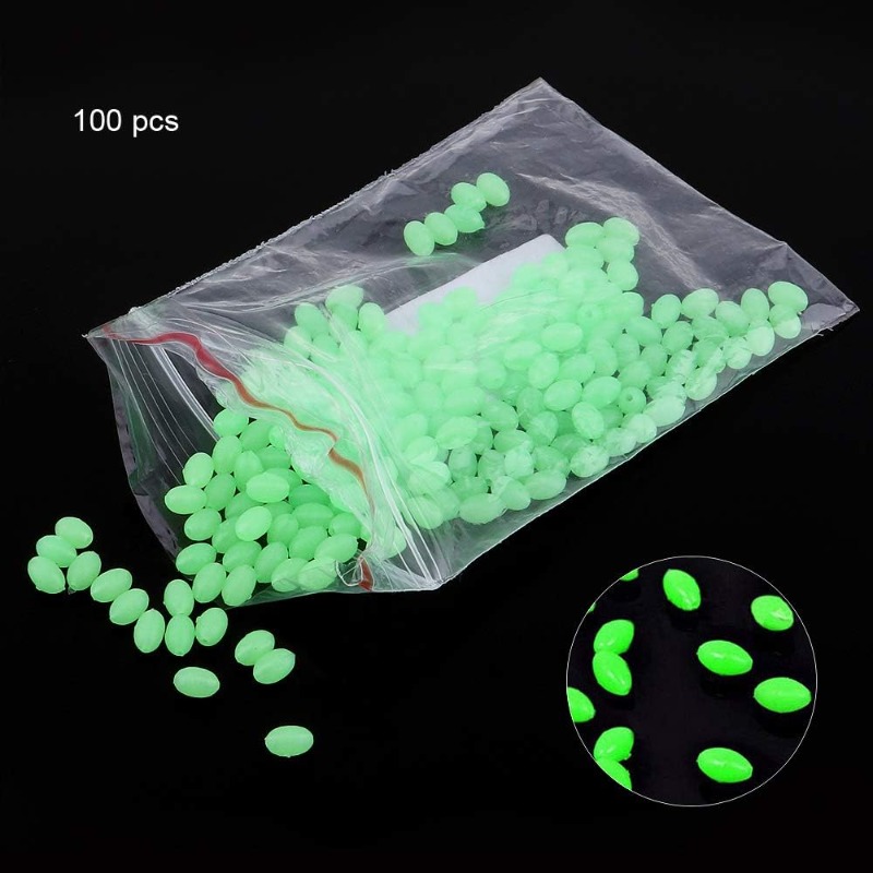 100 pz/lotto Ovale Notte Lumin - Fishing Equipment On Sale recensione e prezzo