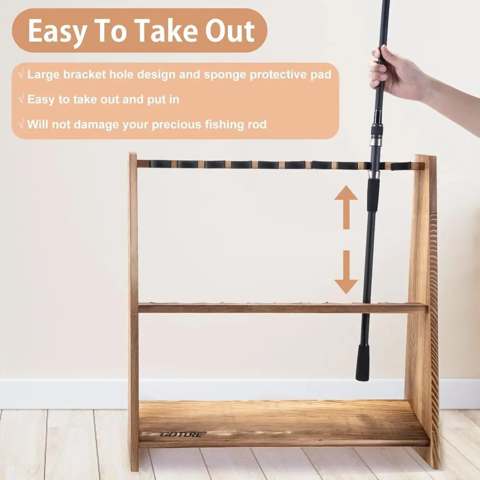 Goture Portacanne da Pesca in  - Carbon Fishing Rod recensione e prezzo