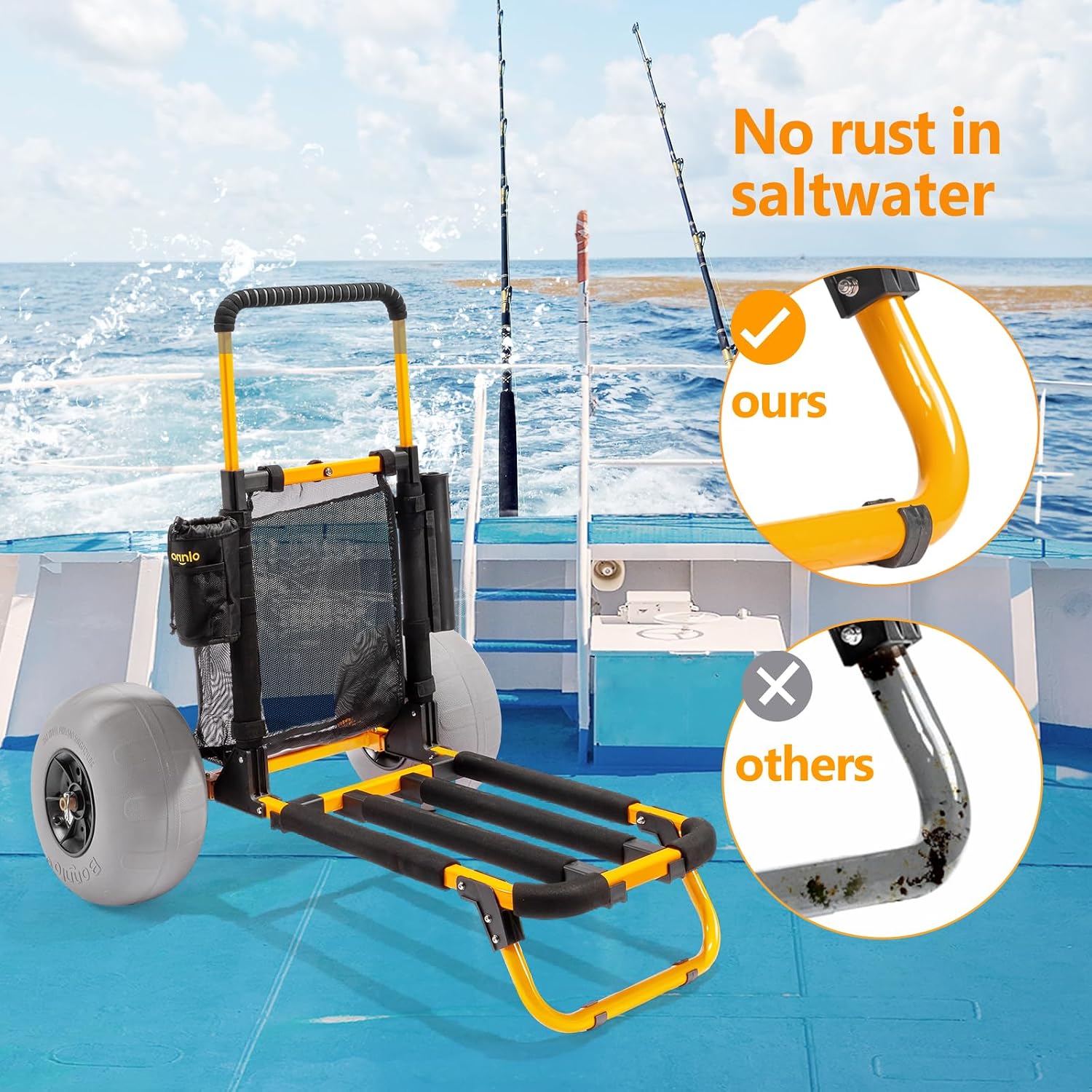 Carrello da pesca da spiaggia  - Rod Holder Fishing recensione e prezzo